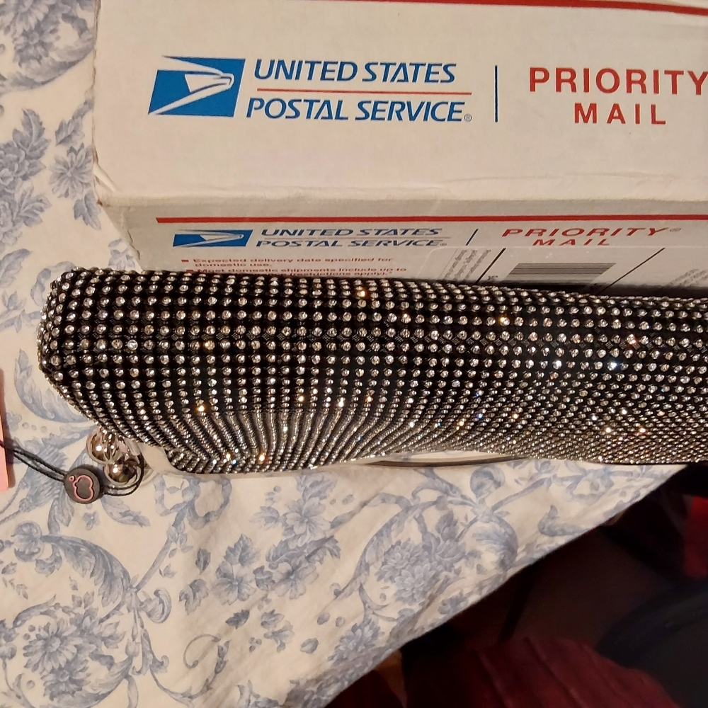 NWOT Sparkling Evening Clutch or Shoulder Bag - Picture 4 of 6